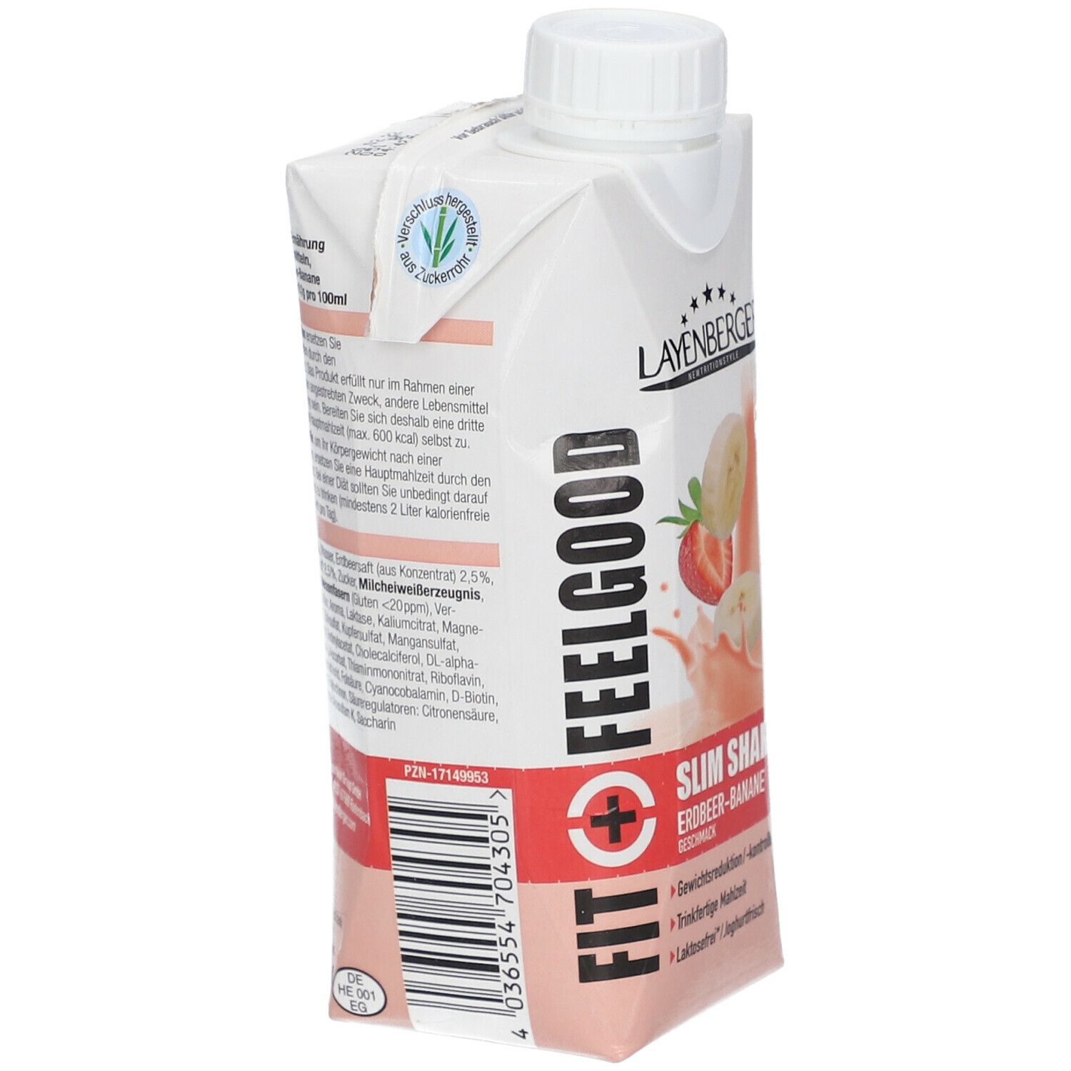 LAYENBERGER® SLIM SHAKE ERDBEER-BANANE