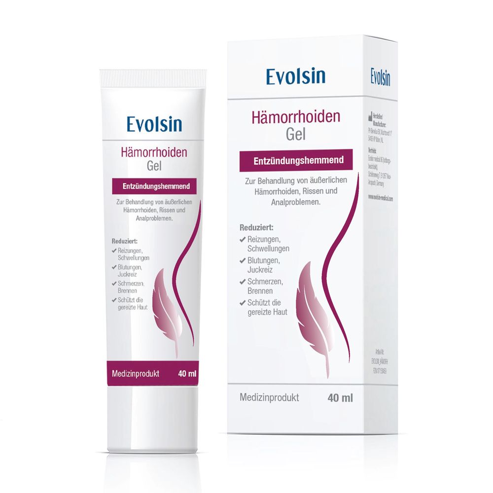 Evolsin® Hämorrhoiden Gel - Hämorrhoiden Salbe gegen Brennen, Schmerz & Juckreiz