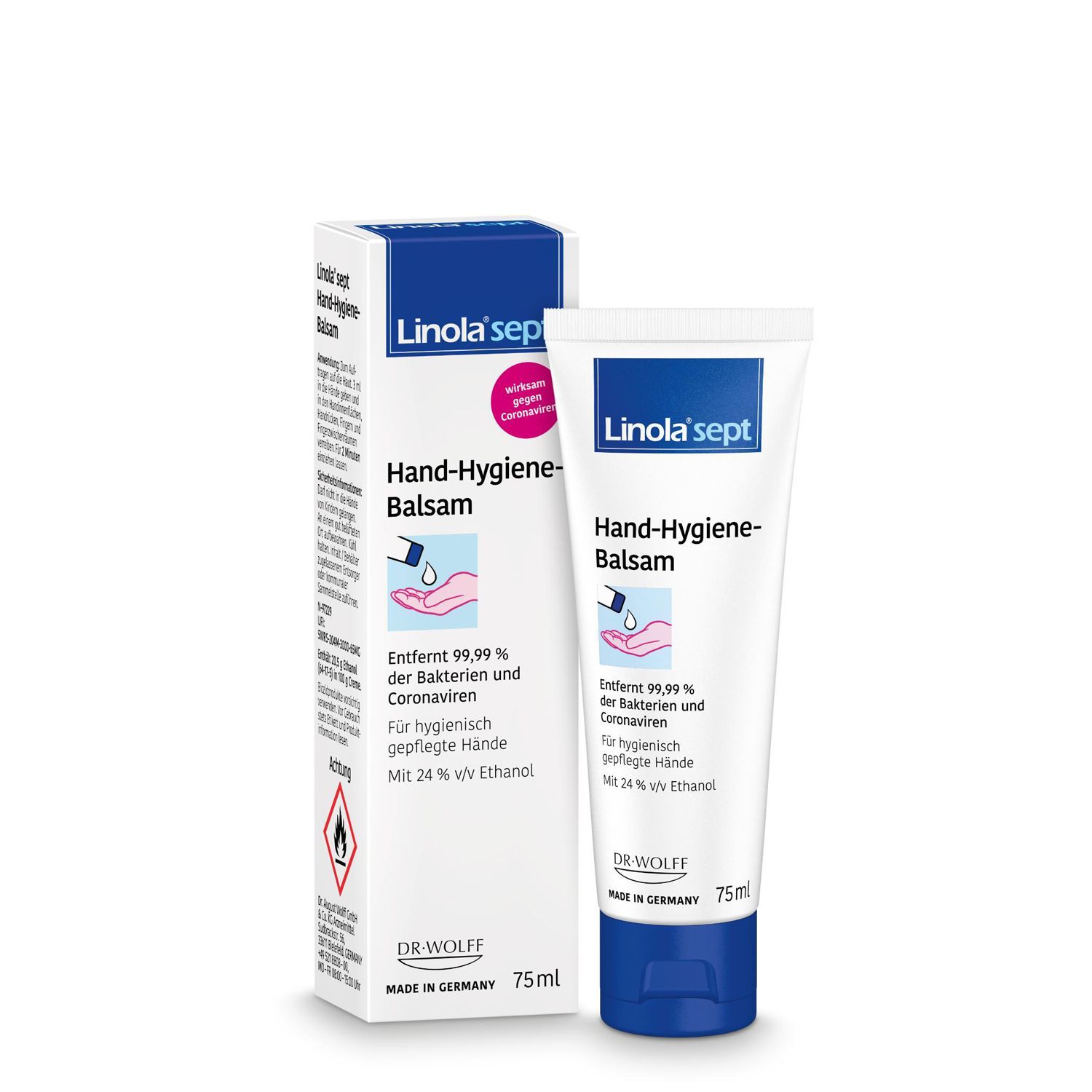 Linola® sept Hand-Hygiene-Balsam - Handcreme für hygienisch gepflegte Hände