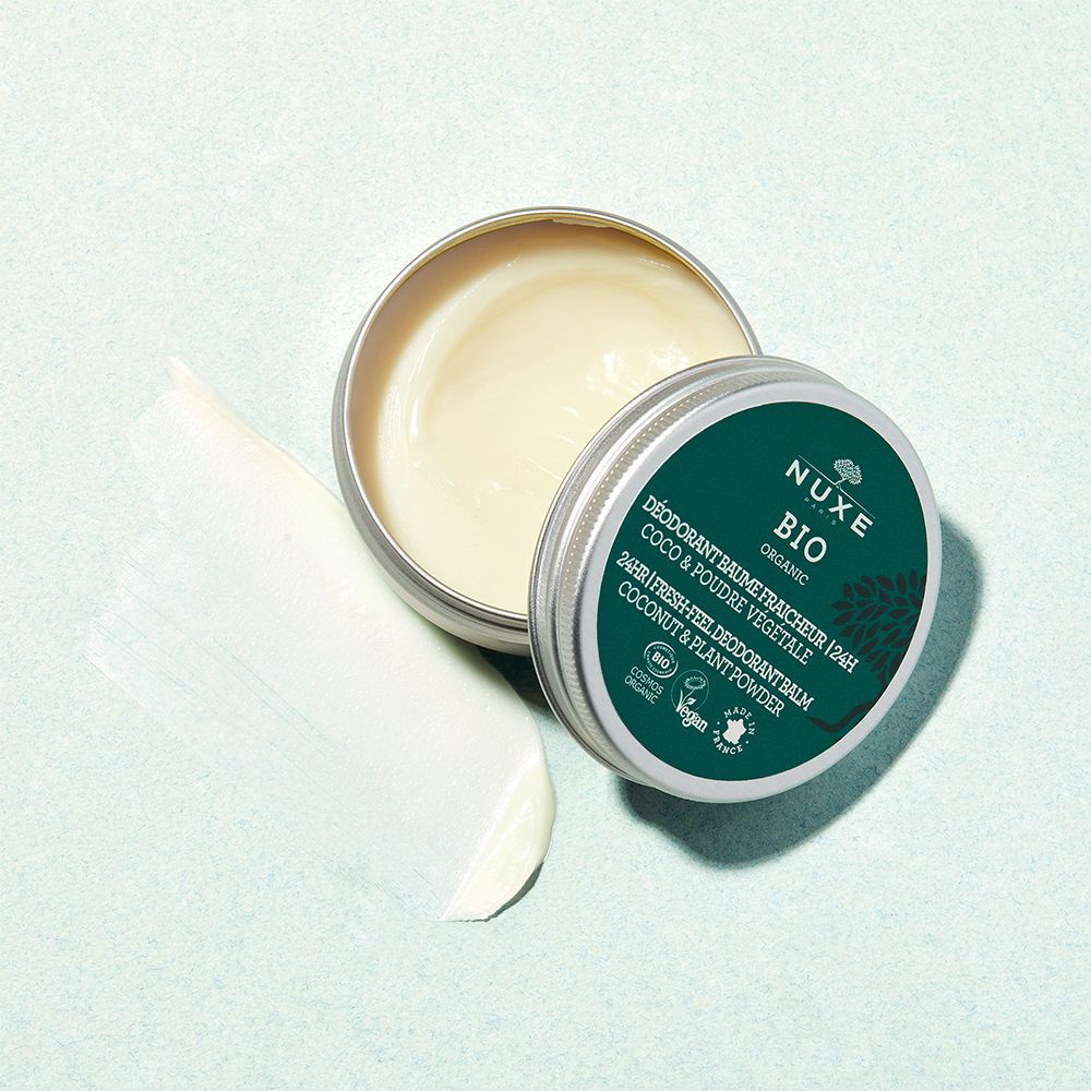NUXE Bio aluminiumfreier Deo-Balsam mit Frischegefühl gegen Schweißgeruch bei empfindlicher Haut