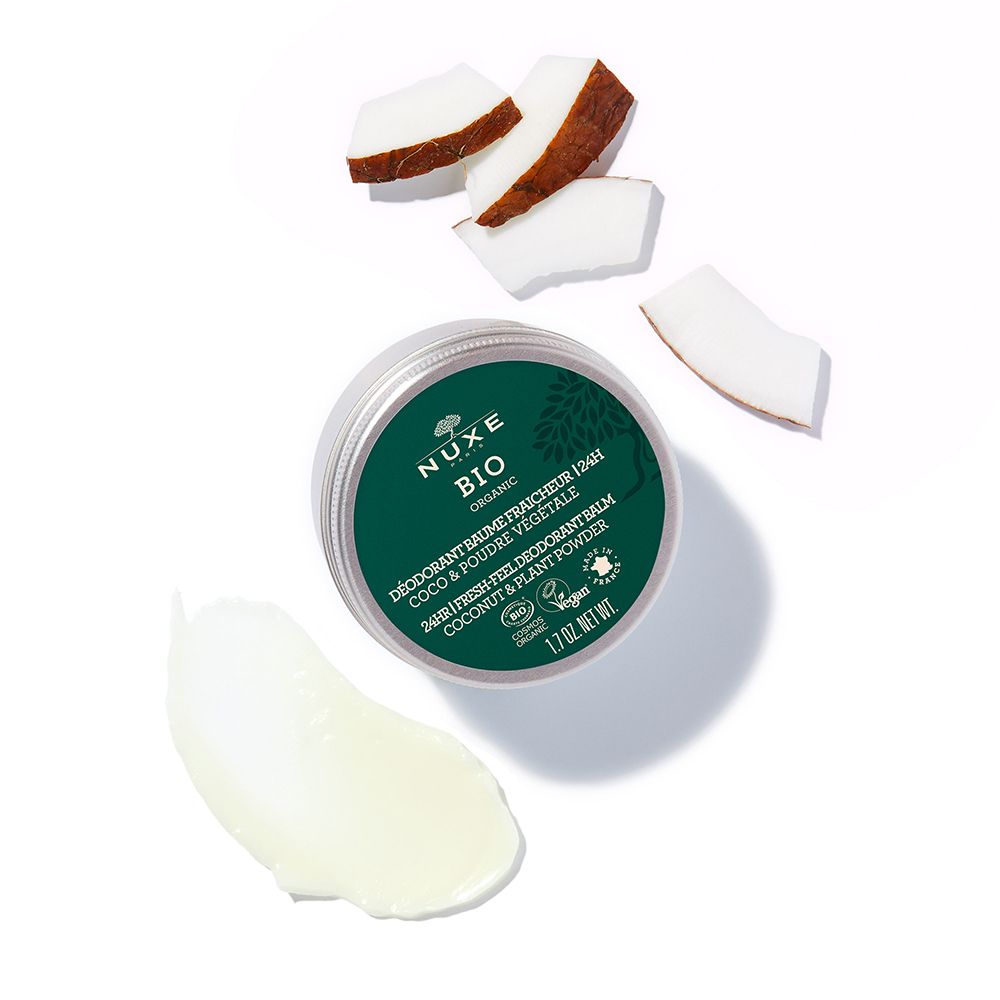 NUXE Bio aluminiumfreier Deo-Balsam mit Frischegefühl gegen Schweißgeruch bei empfindlicher Haut