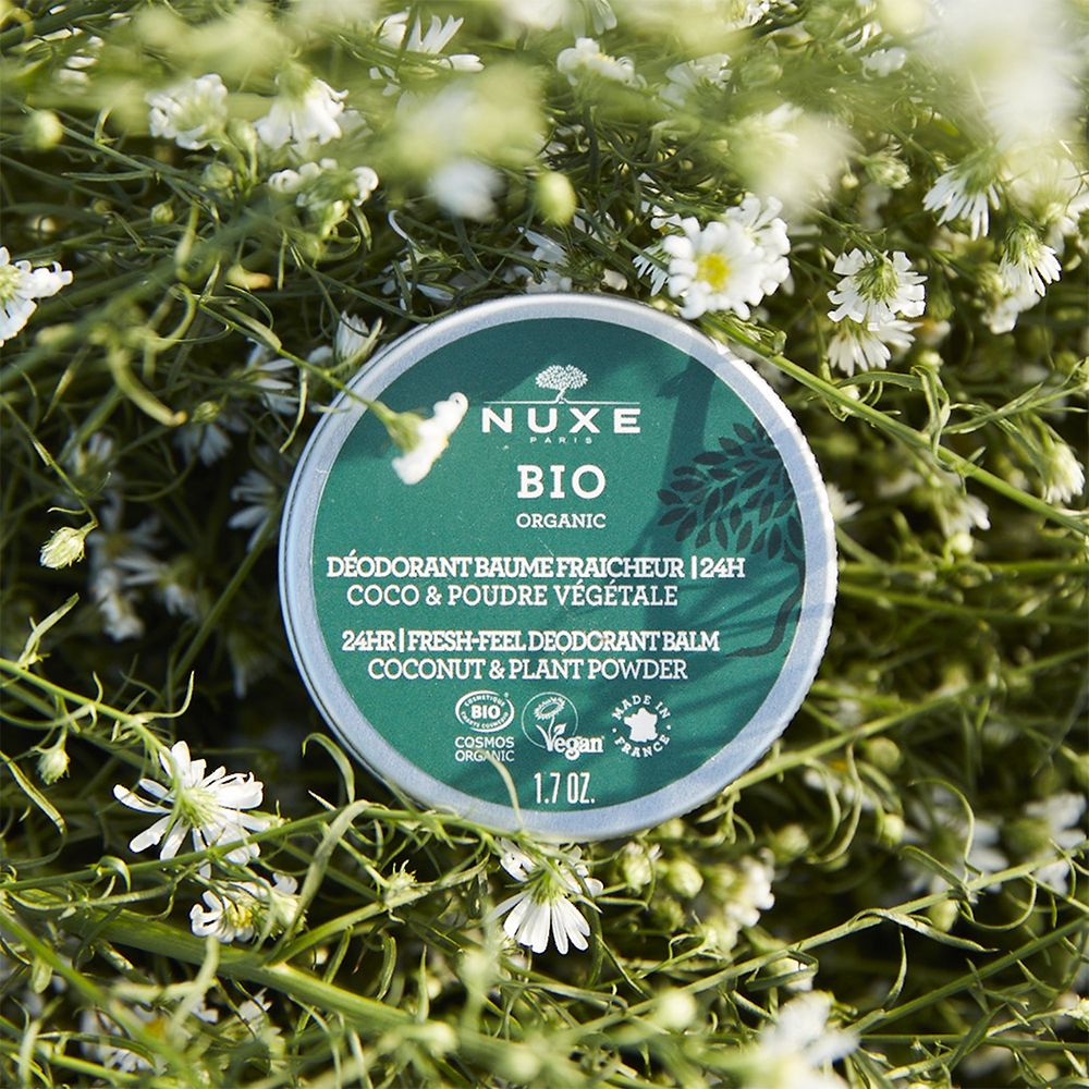 NUXE Bio aluminiumfreier Deo-Balsam mit Frischegefühl gegen Schweißgeruch bei empfindlicher Haut