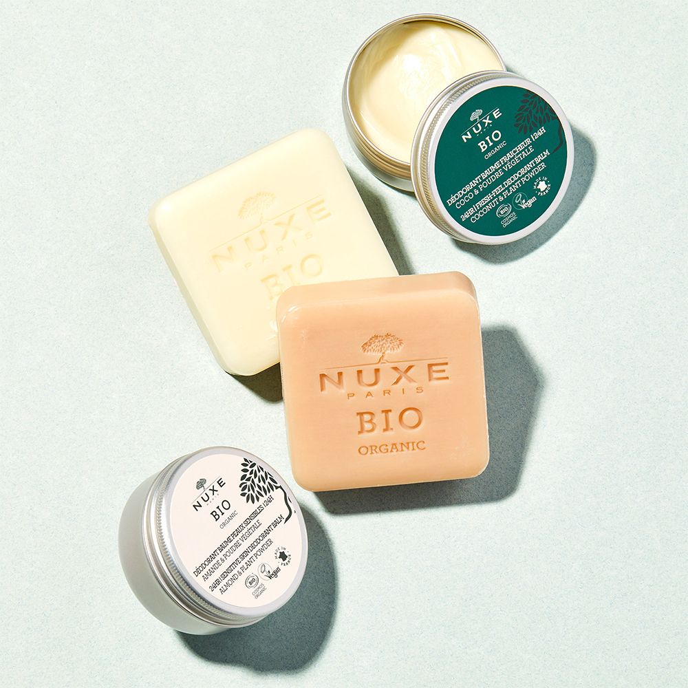 NUXE Bio aluminiumfreier Deo-Balsam mit Frischegefühl gegen Schweißgeruch bei empfindlicher Haut