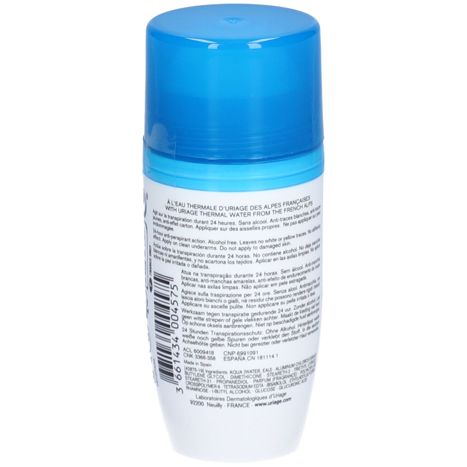 URIAGE DEODORANT POWER 3 ROLL-ON