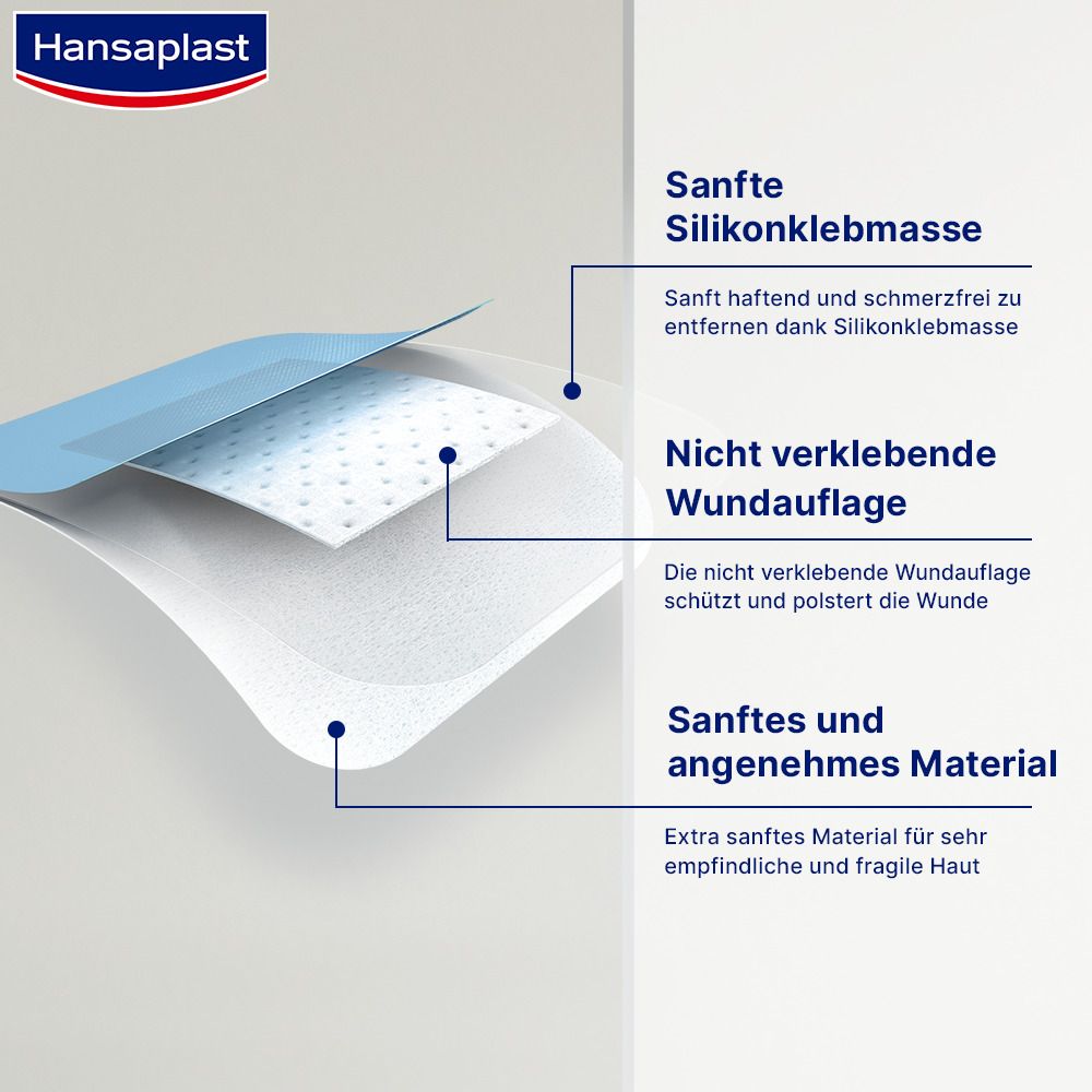 Hansaplast Ultra Sensitive XL, 5 x 7,2 cm