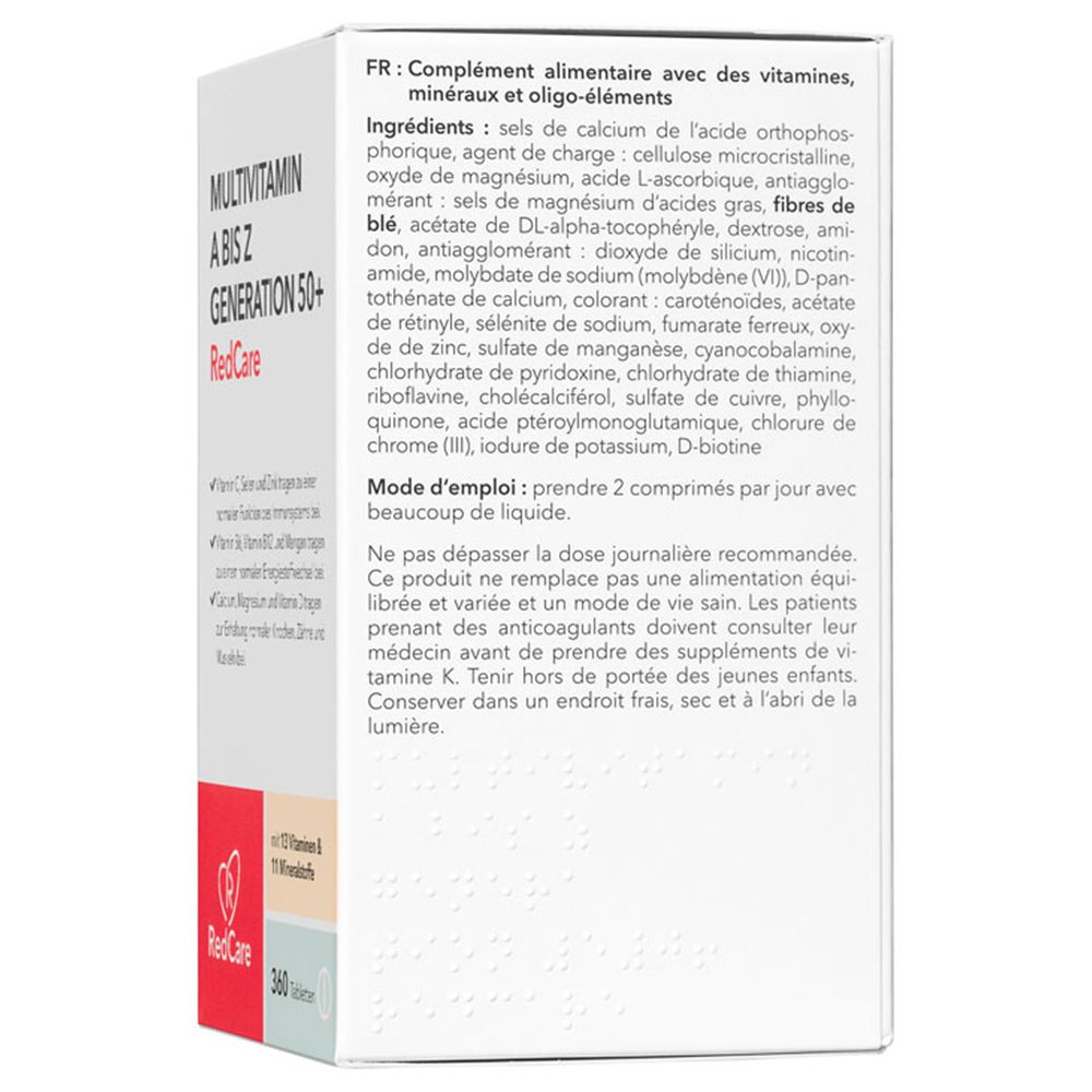 Redcare Multivitamin A-Z Generation 50+