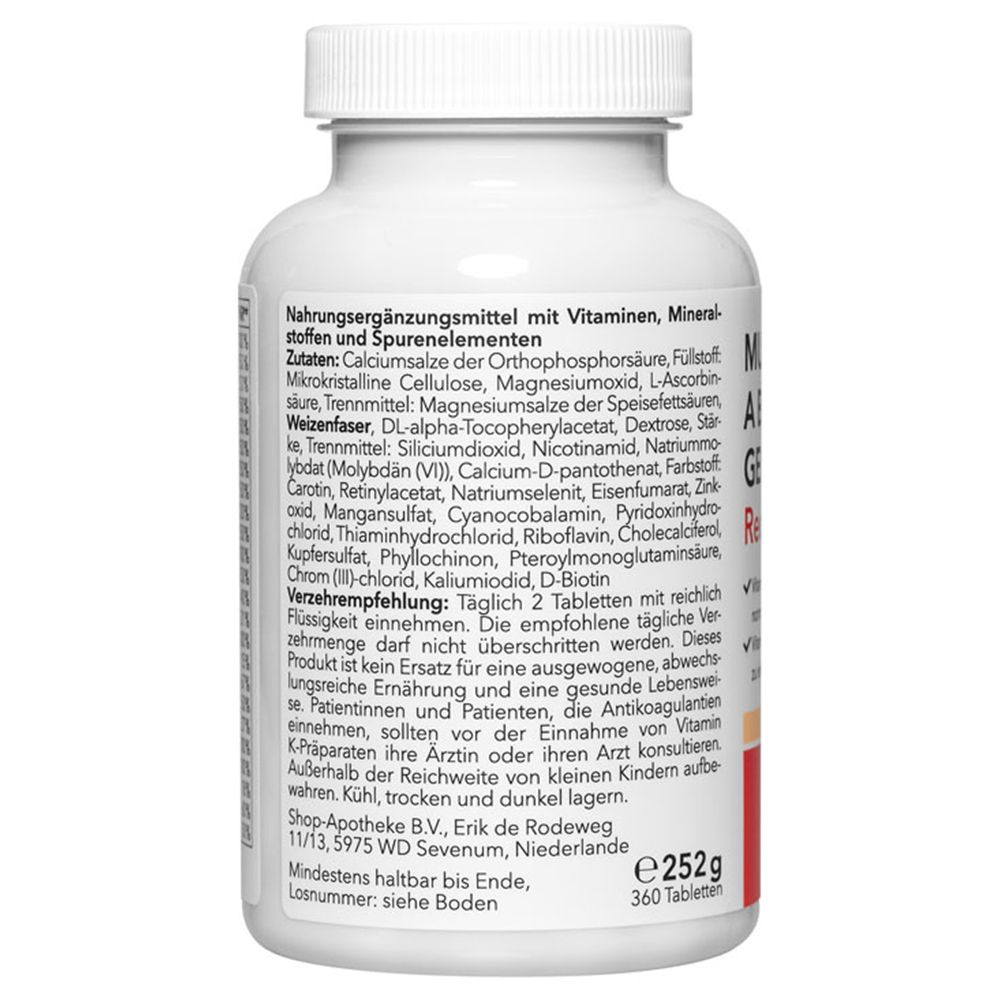 Redcare Multivitamin A-Z Generation 50+