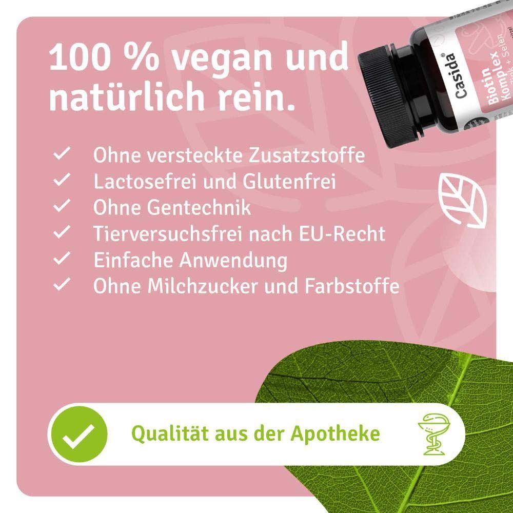 Text: 100 % vegan und natürlich rein. Ohne versteckte Zusatzstoffe, laktosefrei, glutenfrei, ohne Gentechnik.