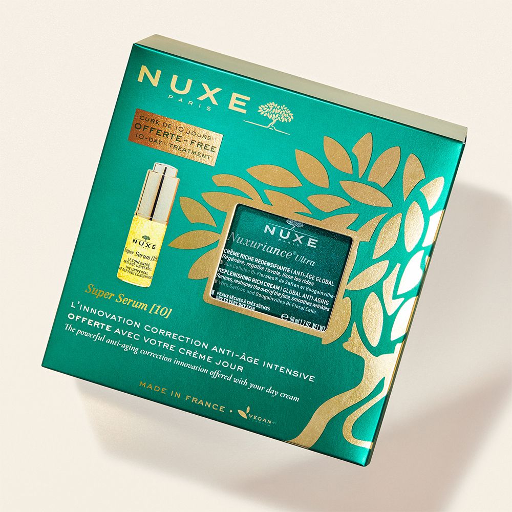 NUXE Nuxuriance® Ultra Geschenkset mit reichhaltiger Anti-Aging Gesichtscreme bei reifer Haut + Super Serum [10] gratis