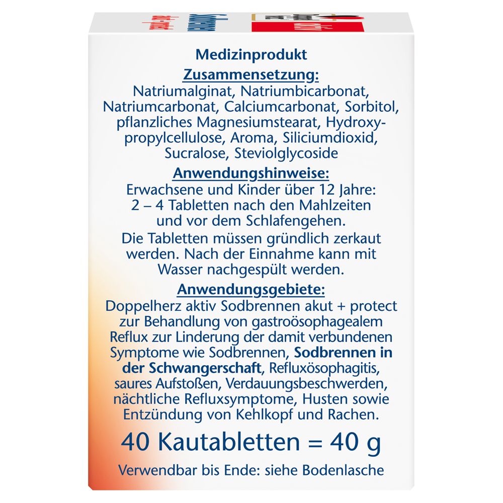 Doppelherz® aktiv Sodbrennen akut + protect