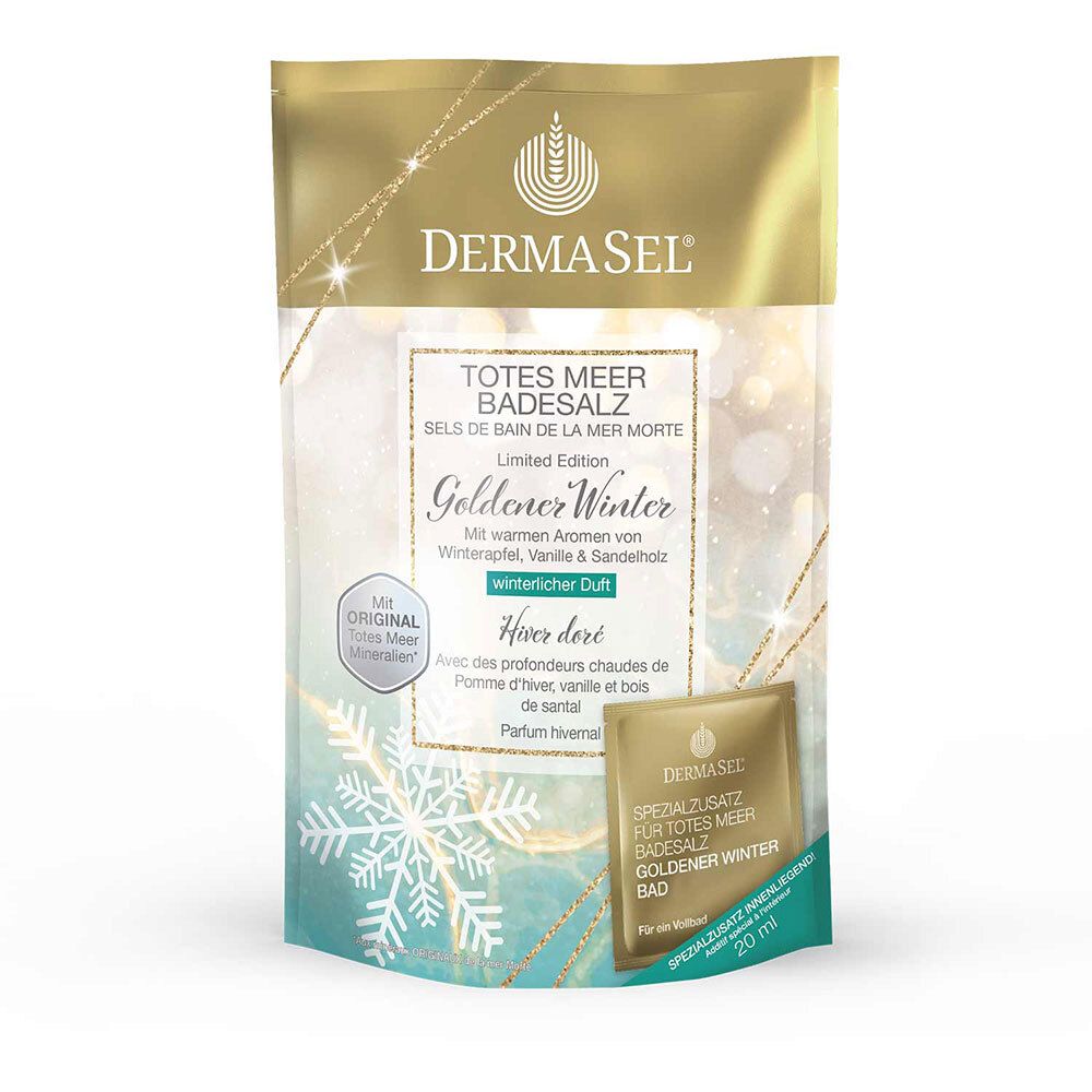 DERMASEL® Totes Meer Goldener Winter Badesalz