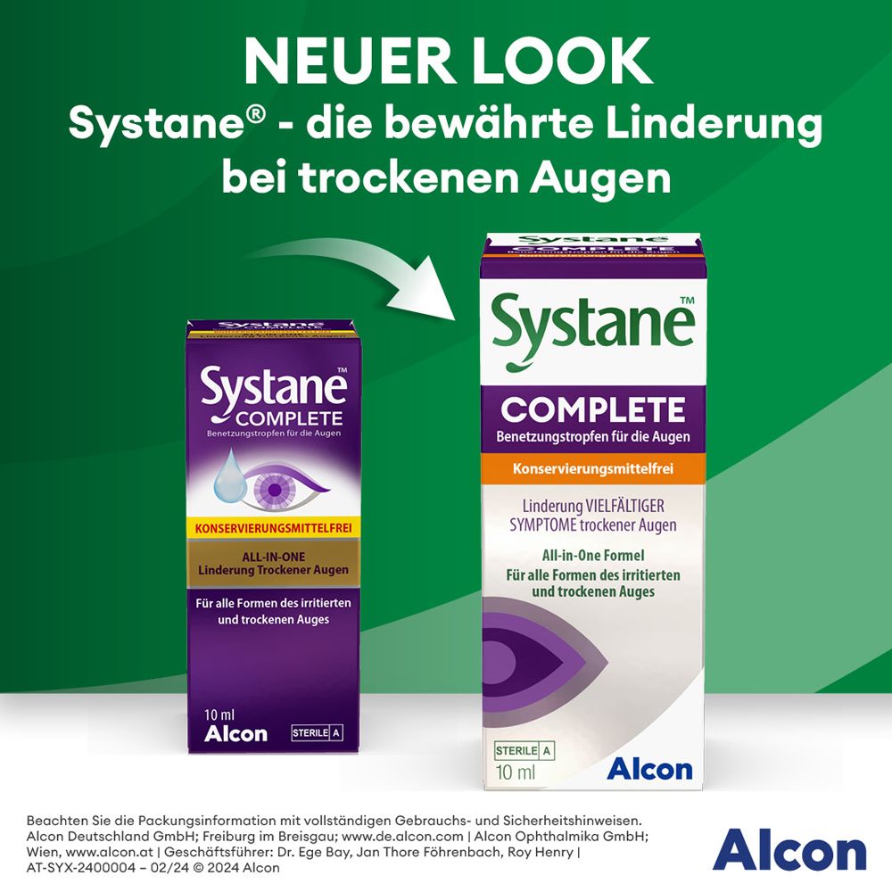 Systane™ COMPLETE ohne Konservierungsstoffe