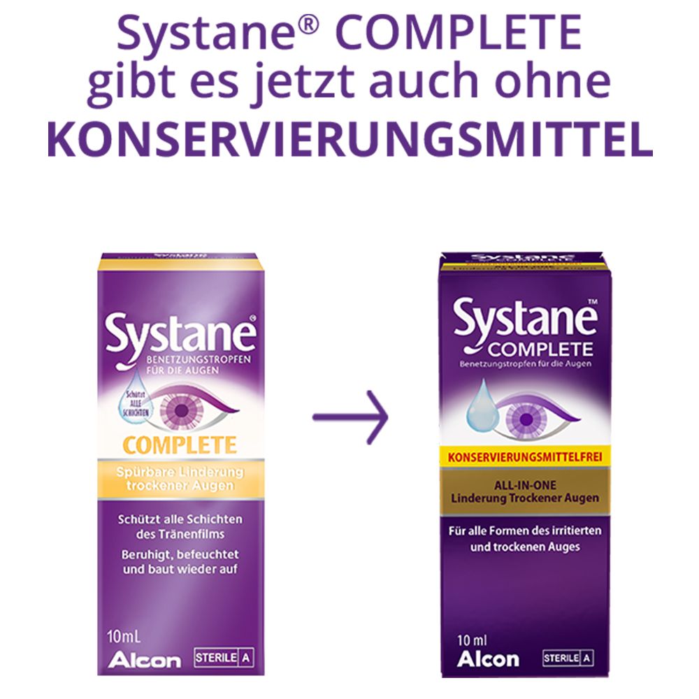 Systane™ COMPLETE ohne Konservierungsstoffe