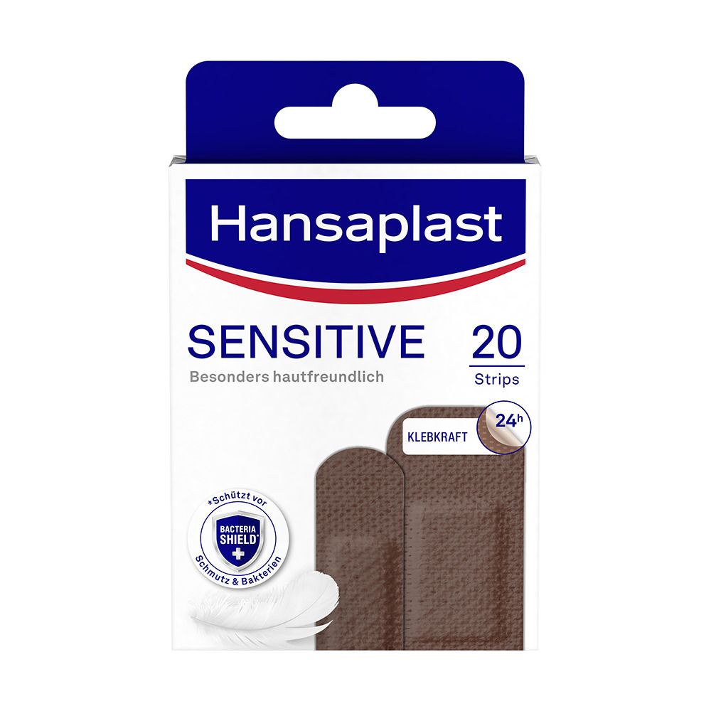 Hansaplast Sensitive Hautton Dark 20 Strips