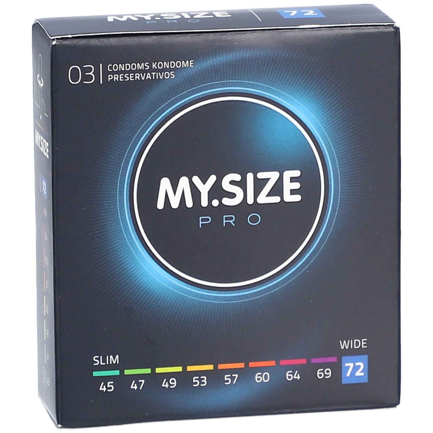 MY.SIZE PRO 72 mm 3 St - Shop Apotheke