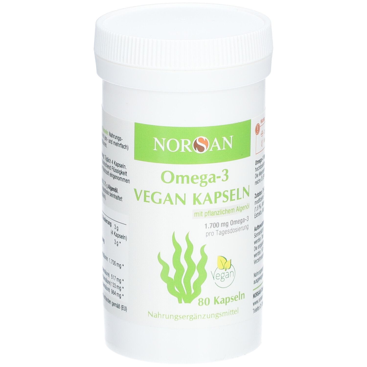 NORSAN Omega-3 Vegan Algenöl Kapseln