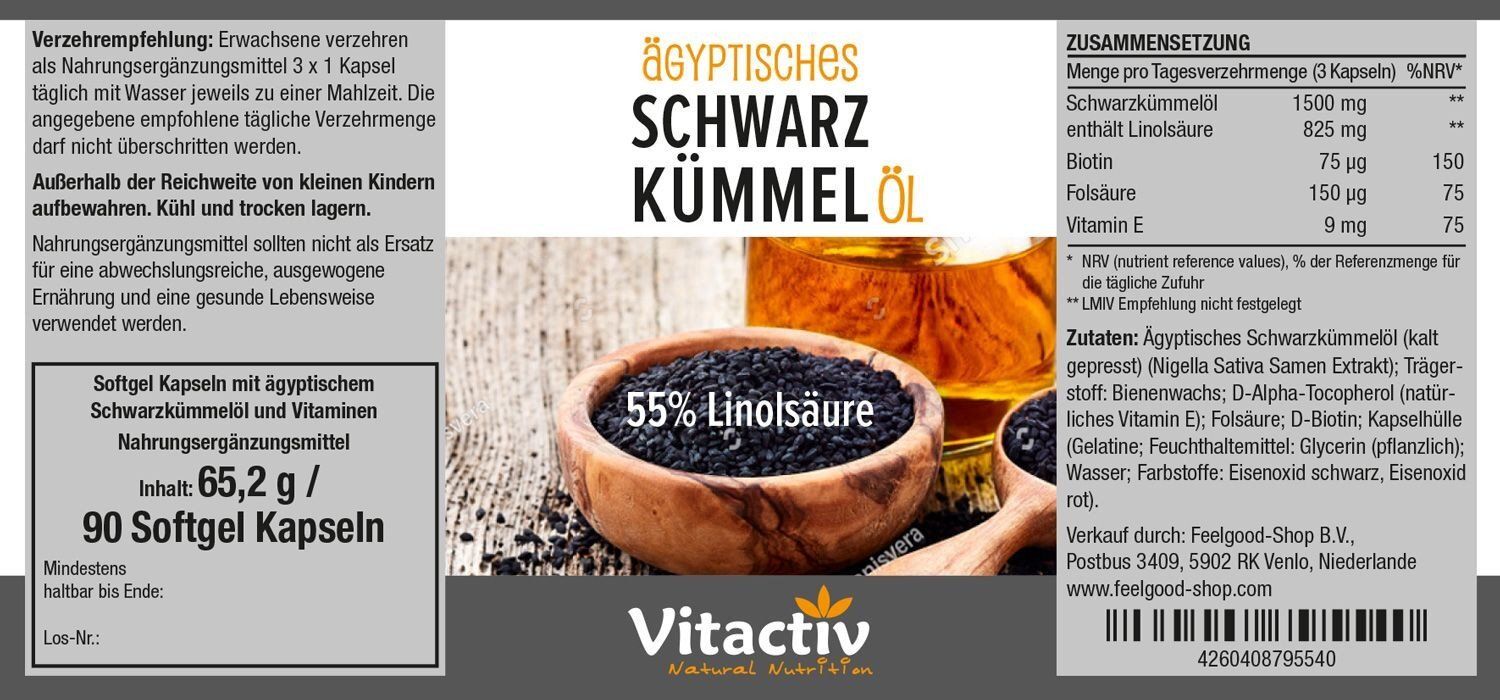 feelgood® Ägyptisches Schwarzkümmel Öl