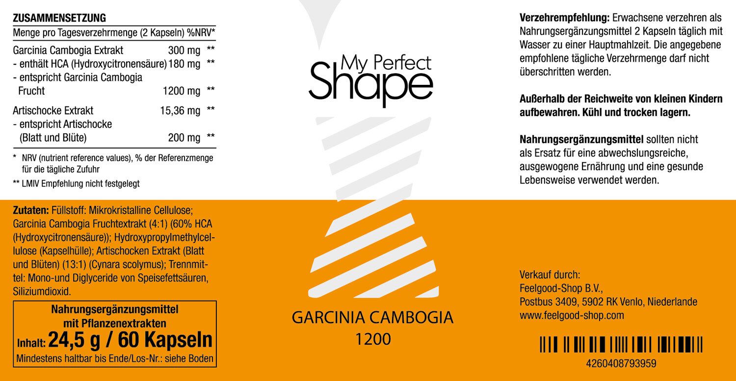 My Perfect Shape Garicinia Cambogia 1200