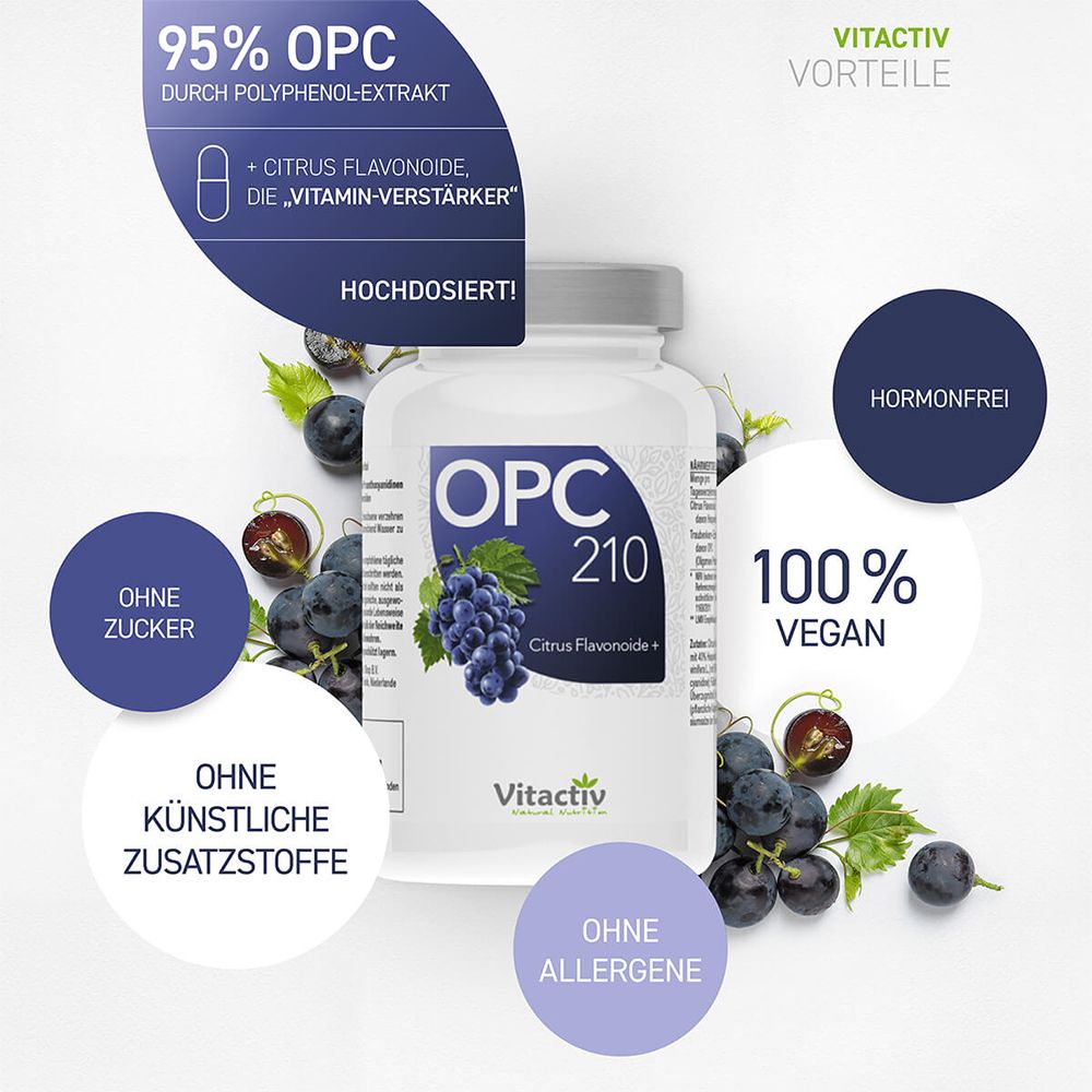 Vitactiv Natural Nutrition OPC 210 mg