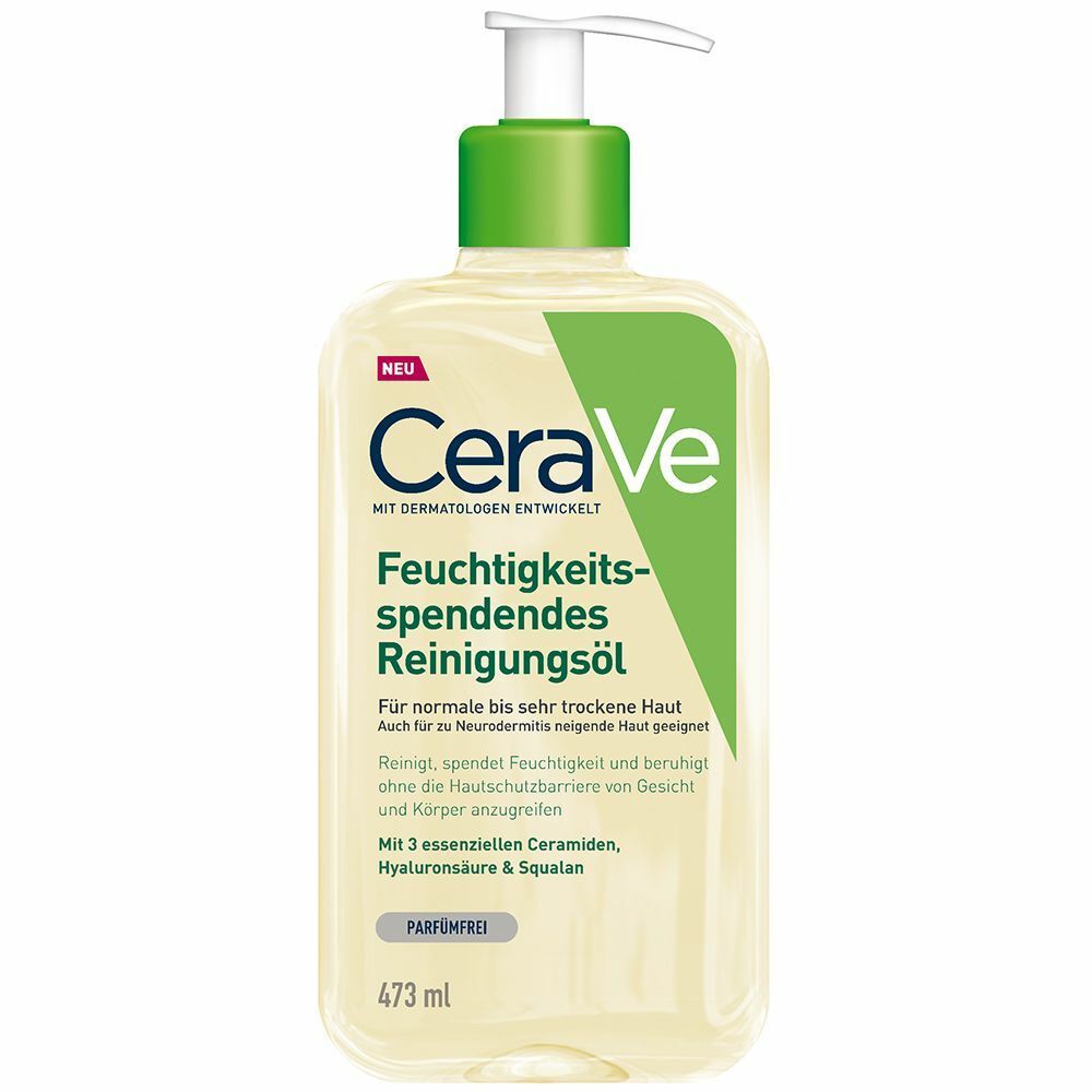 CeraVe Feuchtigkeitsspendendes Reinigungsöl: sanfter Reinigungsschaum für normale bis sehr trockene Haut