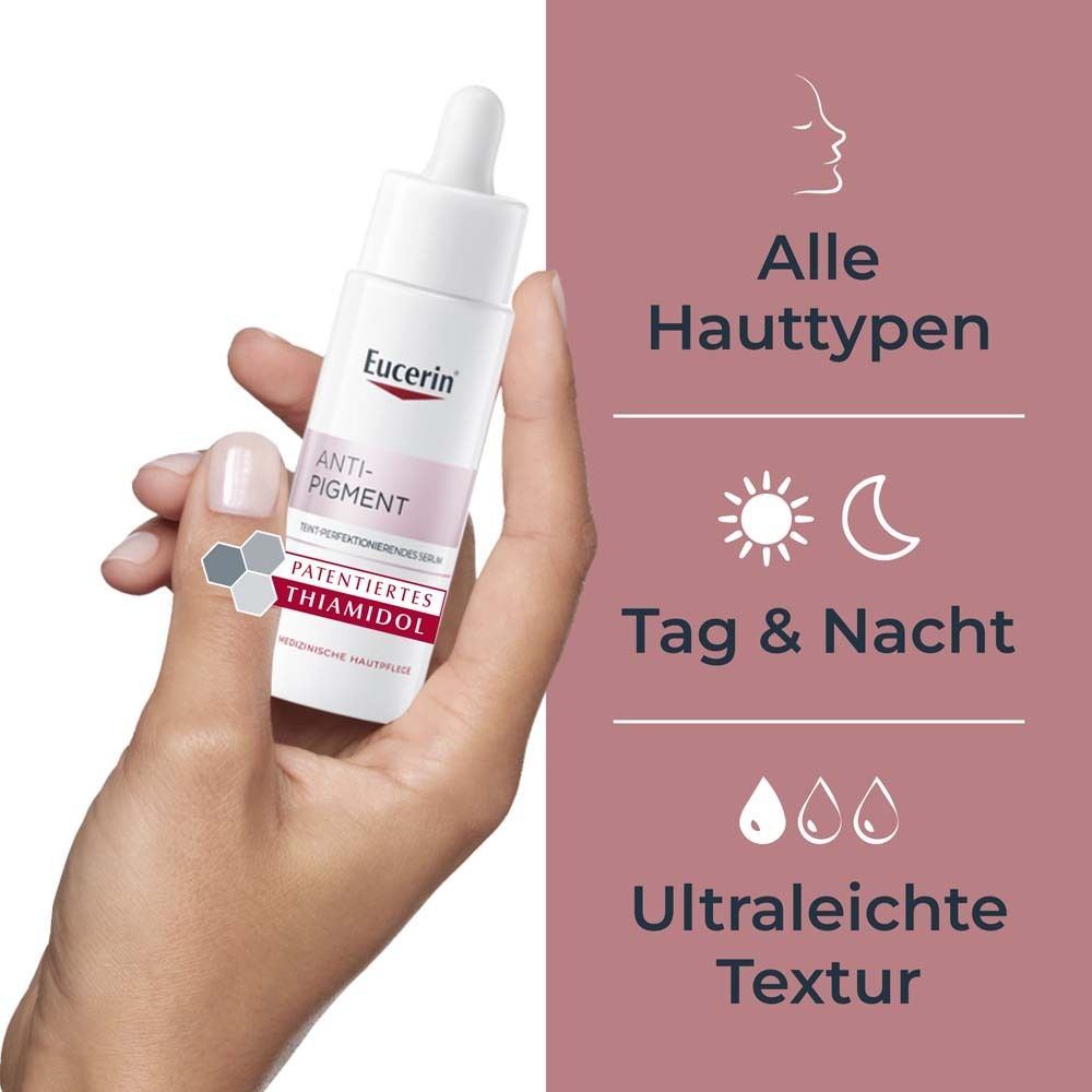 Eucerin Anti-Pigment Serum mit Thiamidol® und Hyaluronsäure, Teint perfektionierend gegen Pigmentflecken