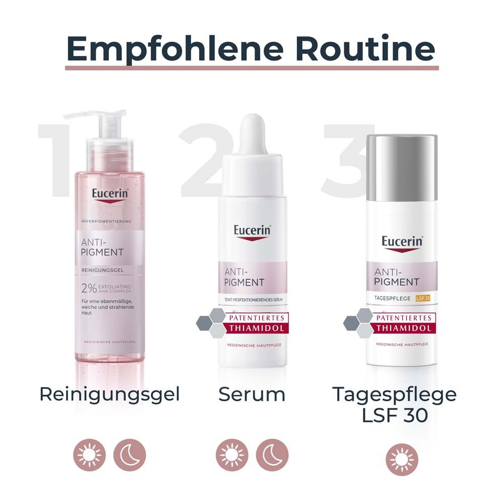 Eucerin Anti-Pigment Serum mit Thiamidol® und Hyaluronsäure, Teint perfektionierend gegen Pigmentflecken