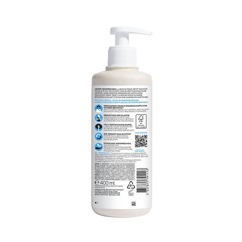 La Roche Posay Lipikar Baume AP + M Körperbalsam Ecoflasche