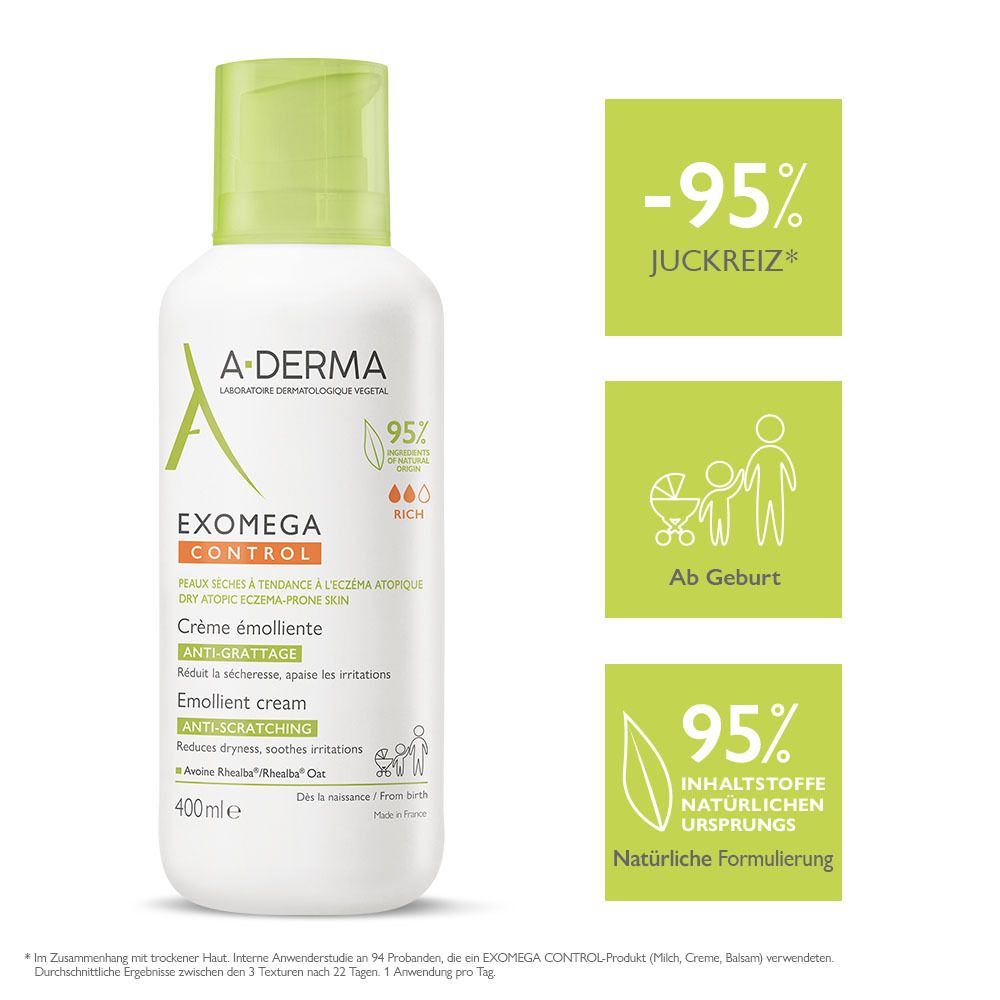 A-DERMA EXOMEGA Control Creme Sterile Kosmetik