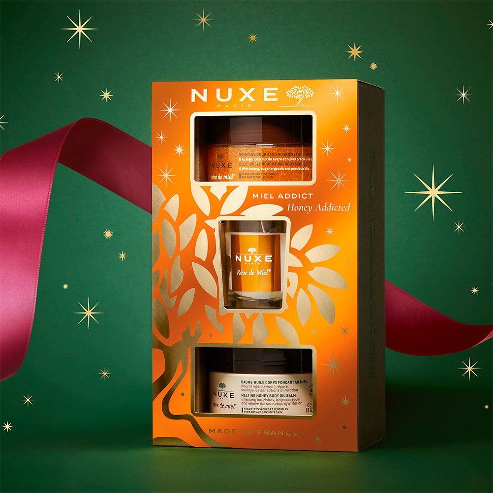 NUXE Geschenkset Rêve de Miel® Körperpeeling + reichhaltige Körpercreme bei sehr trockener Haut