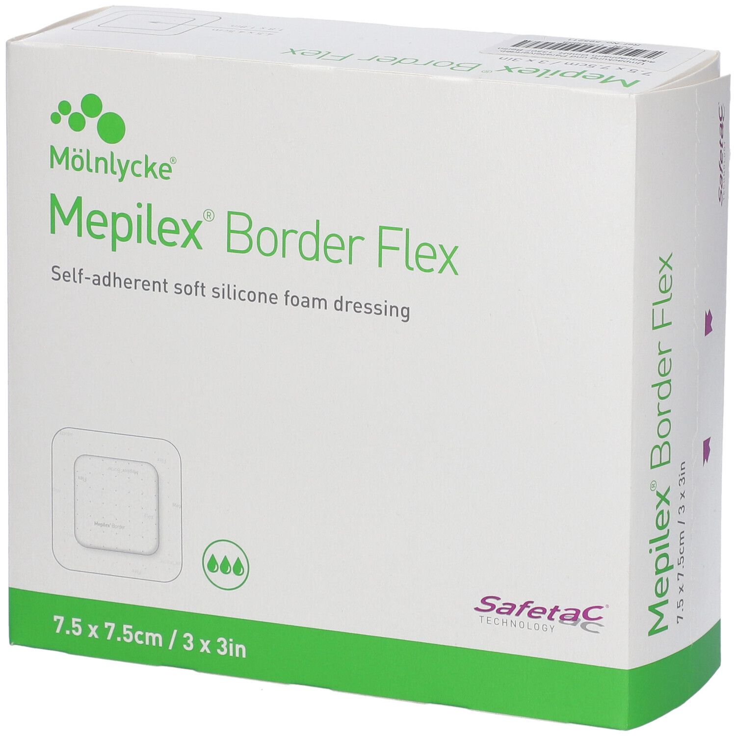 Mepilex® Border Flex 7,5 x 7,5 cm