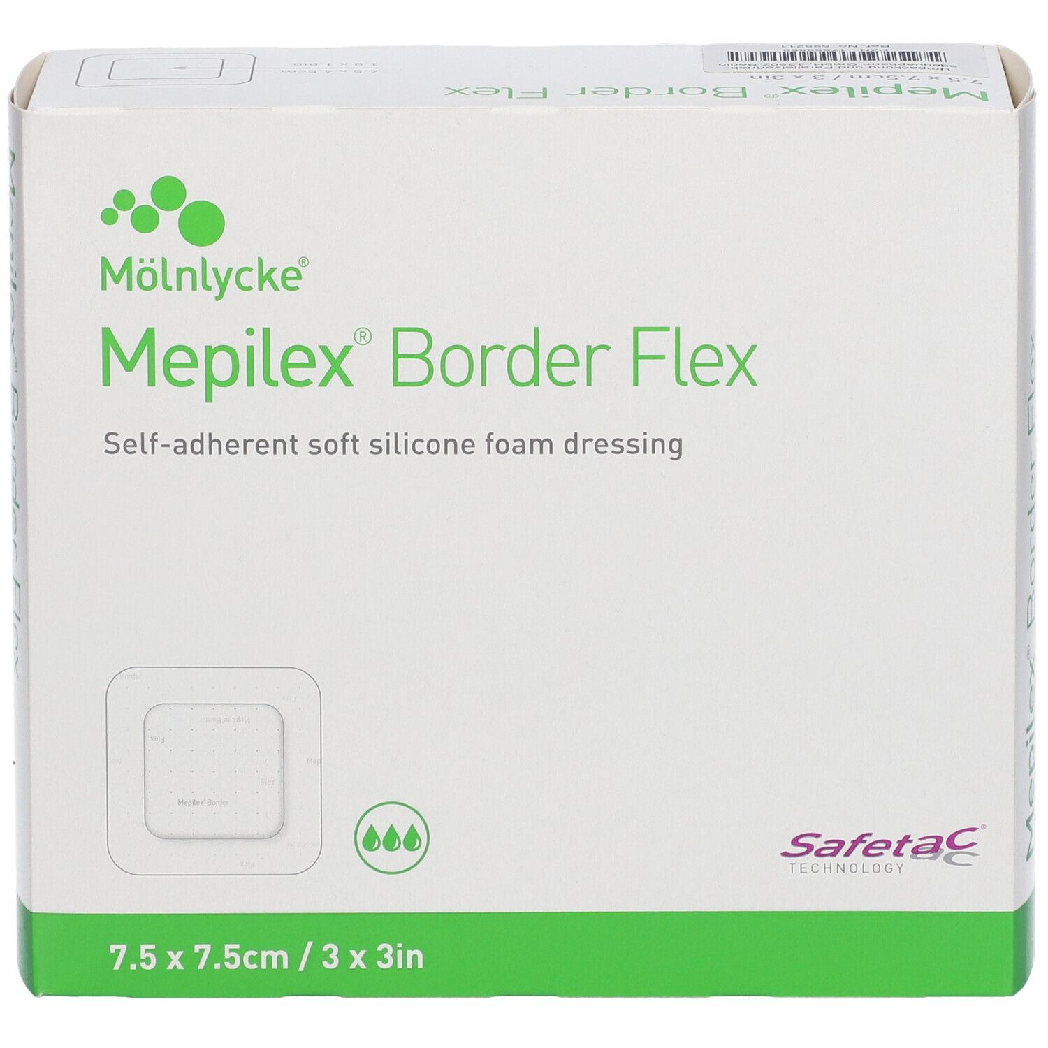 Mepilex® Border Flex 7,5 x 7,5 cm