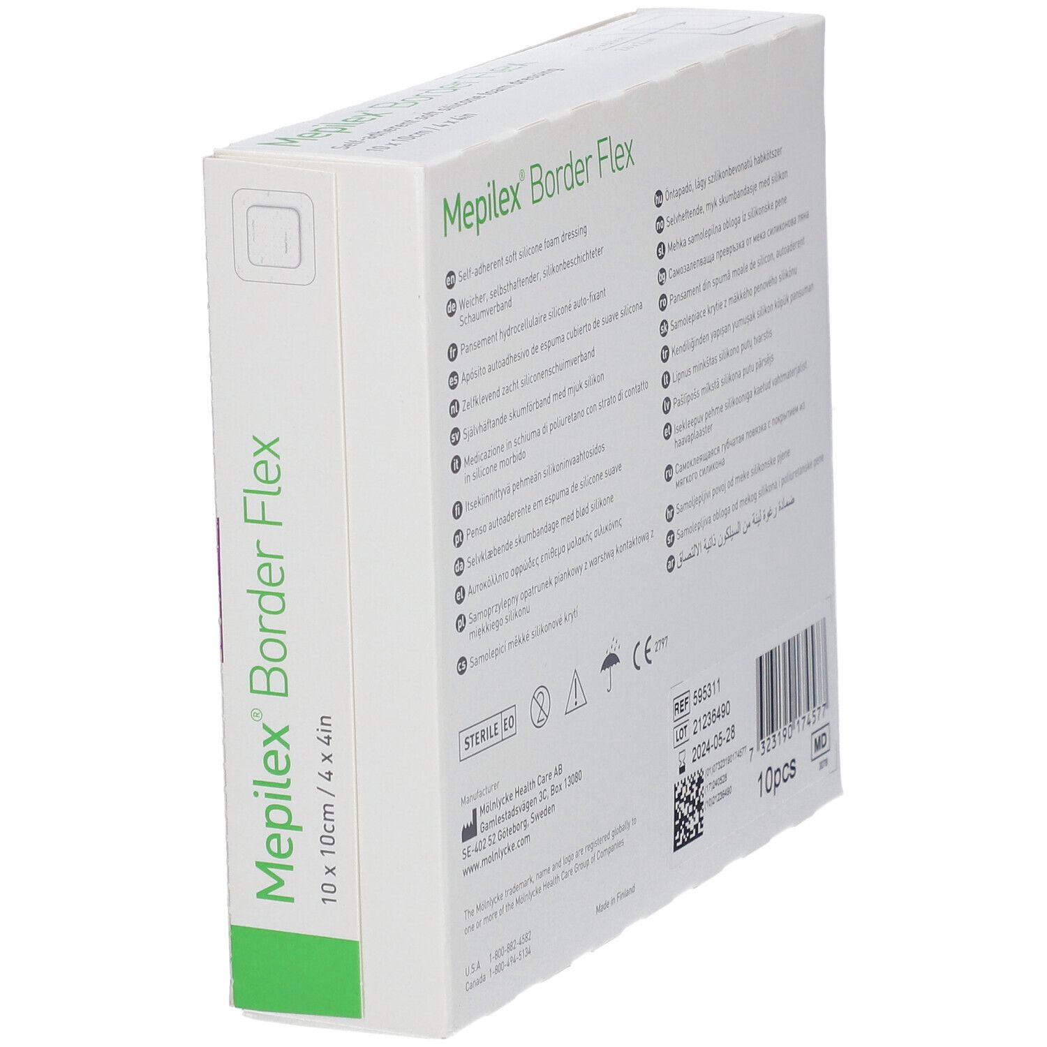 Mepilex® Border Flex 10 x 10 cm