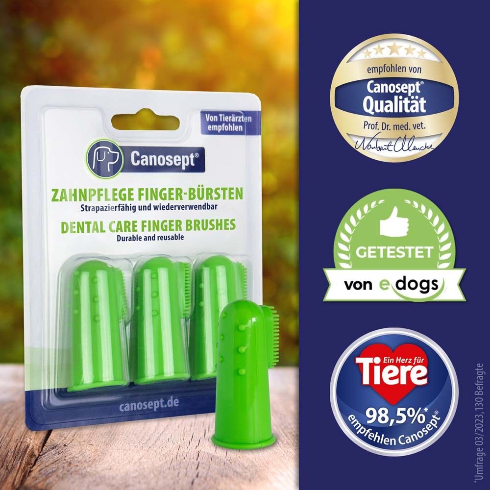 Canosept® Zahnpflege Finger-Bürste für Hunde