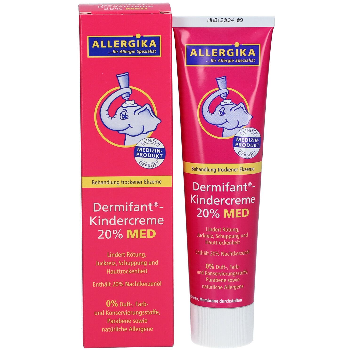 Dermifant® Kindercreme 20% MED - Kortisonfreie Behandlung trockener Ekzeme bei Babys und Kindern