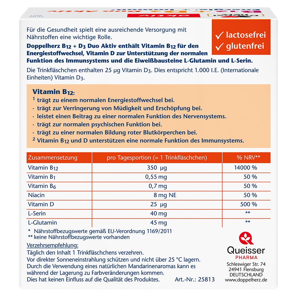 Doppelherz® aktiv B12 + D3 Duo Aktiv Energie+Immun