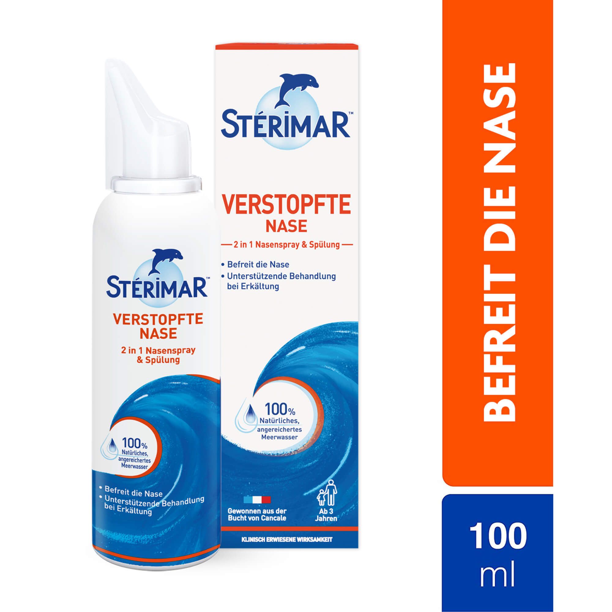 STERIMAR® Verstopfte Nase 2in1 Nasenspray & Spülung