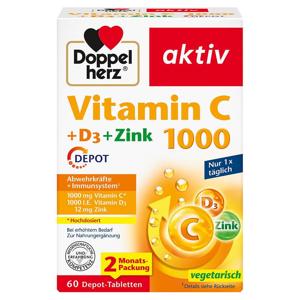 Doppelherz® Vitamin C 1000 + Vitamin D