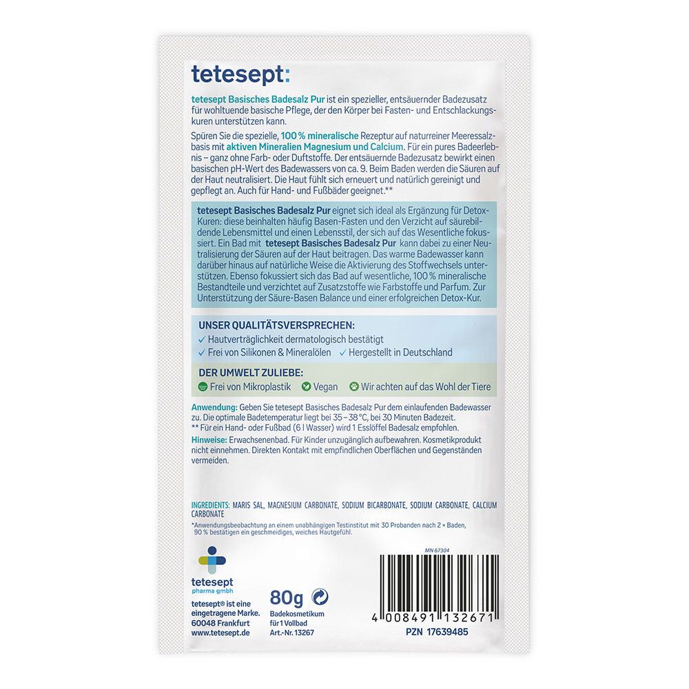 tetesept® Basisches Badesalz Pur
