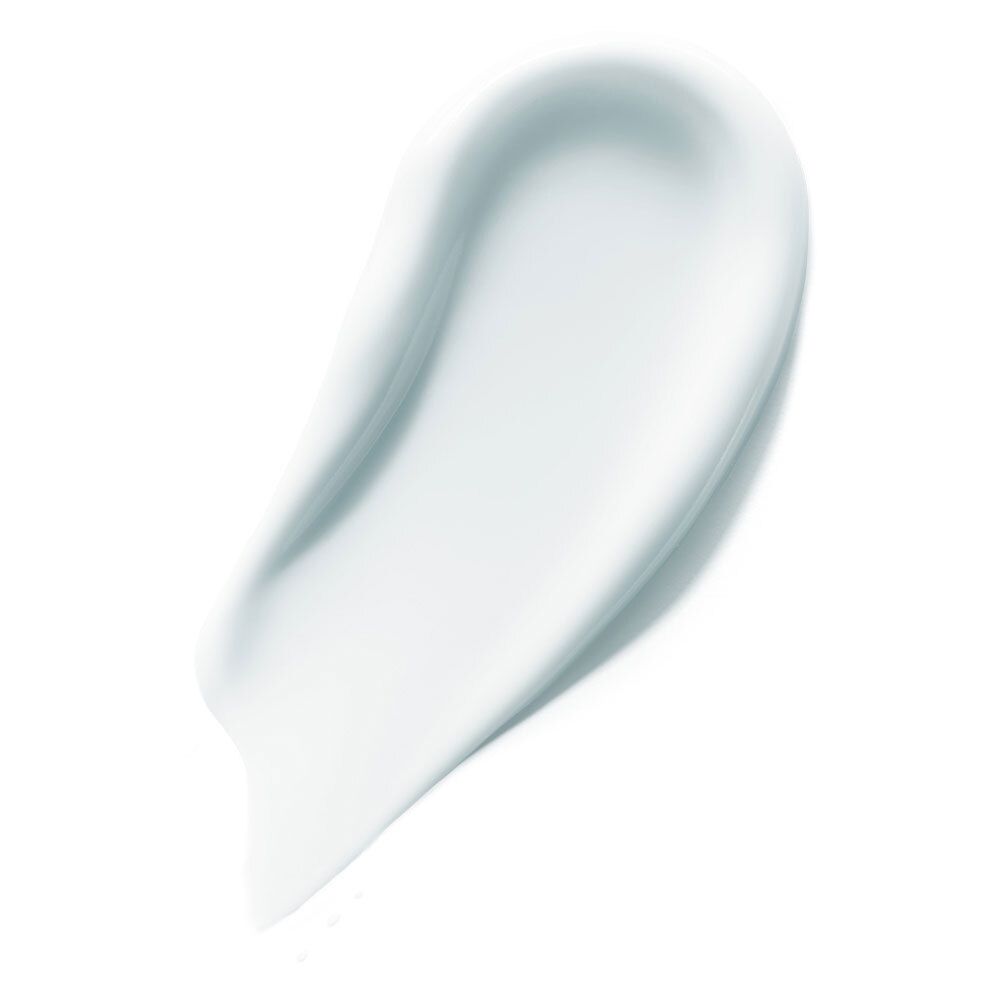 Weißes Creme-Produkt. Auf weißem Hintergrund. Glatte Textur.
