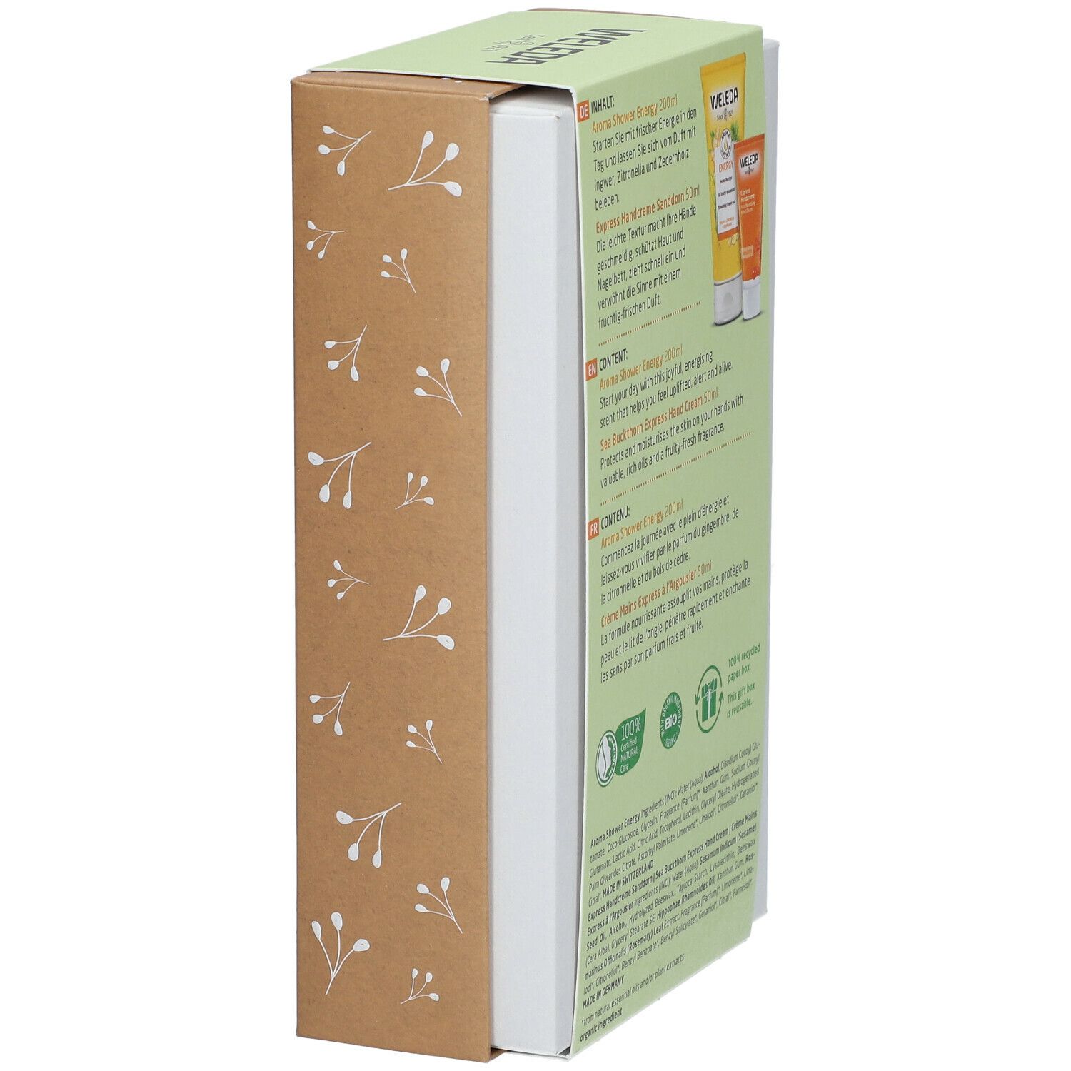 Weleda Ein Geschenk der Natur Geschenkset Aroma Shower Energy + Express Handcreme Sanddorn