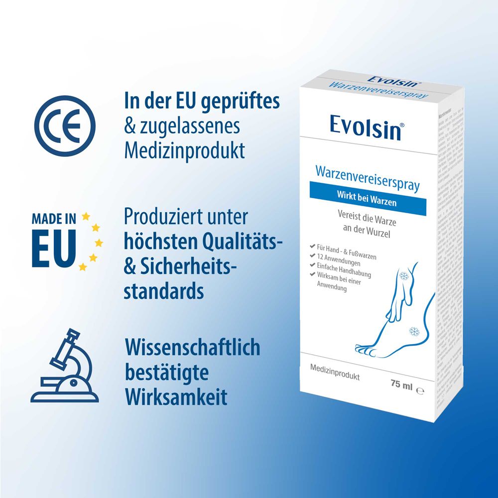 Evolsin® Warzenvereiser – Entfernung von Warzen und Dornwarzen sicher & effektiv