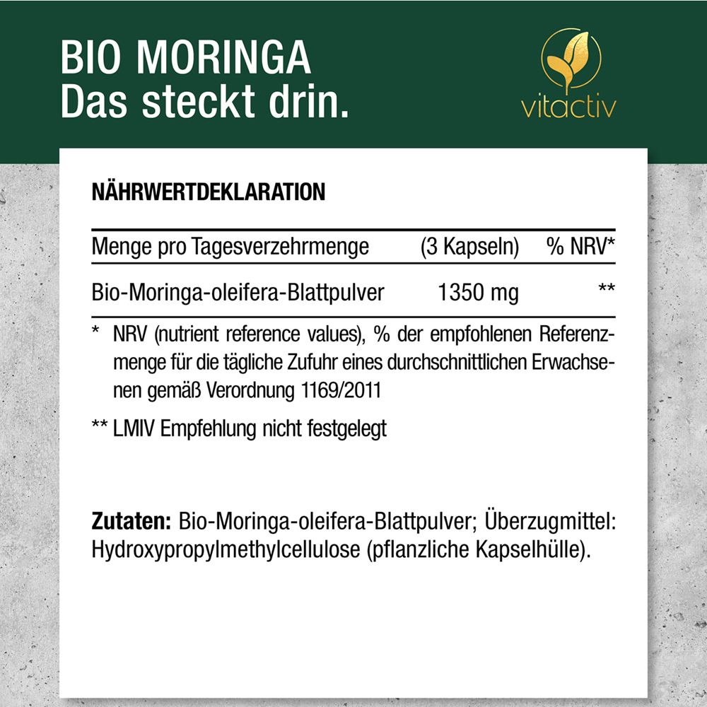 Vitactiv Bio Moringa 1350 mg