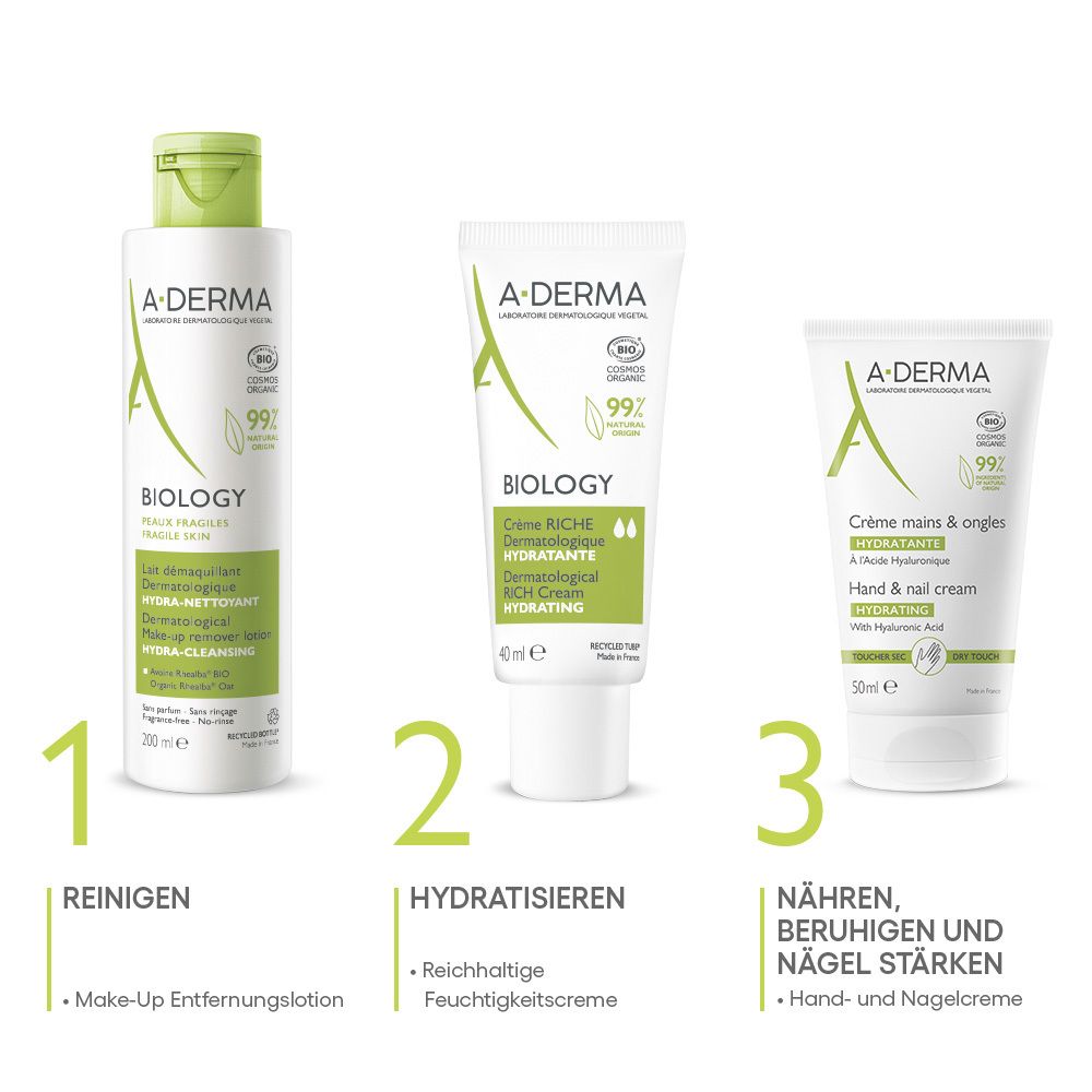 A-DERMA Feuchtigkeistspendende Hand- und Nagelcreme