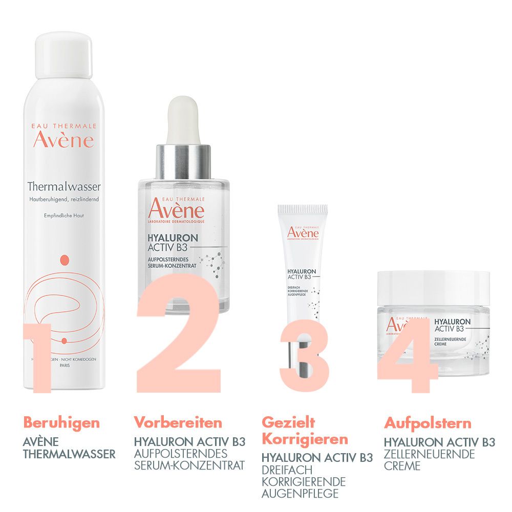 Avène Hyaluron Activ B3 Aufpolsterndes Serum-Konzentrat - Anti-Aging Serum - jetzt 5€ sparen mit dem Code “avene5at"*