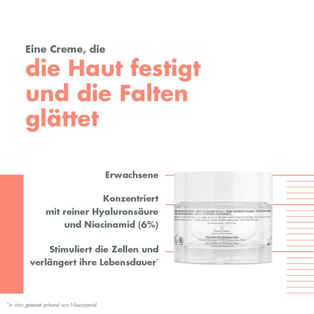 Avène Hyaluron Activ B3 Zellerneuernde Creme - Tagescreme mit Niacinamid - jetzt 5€ sparen mit dem Code “avene5at"*