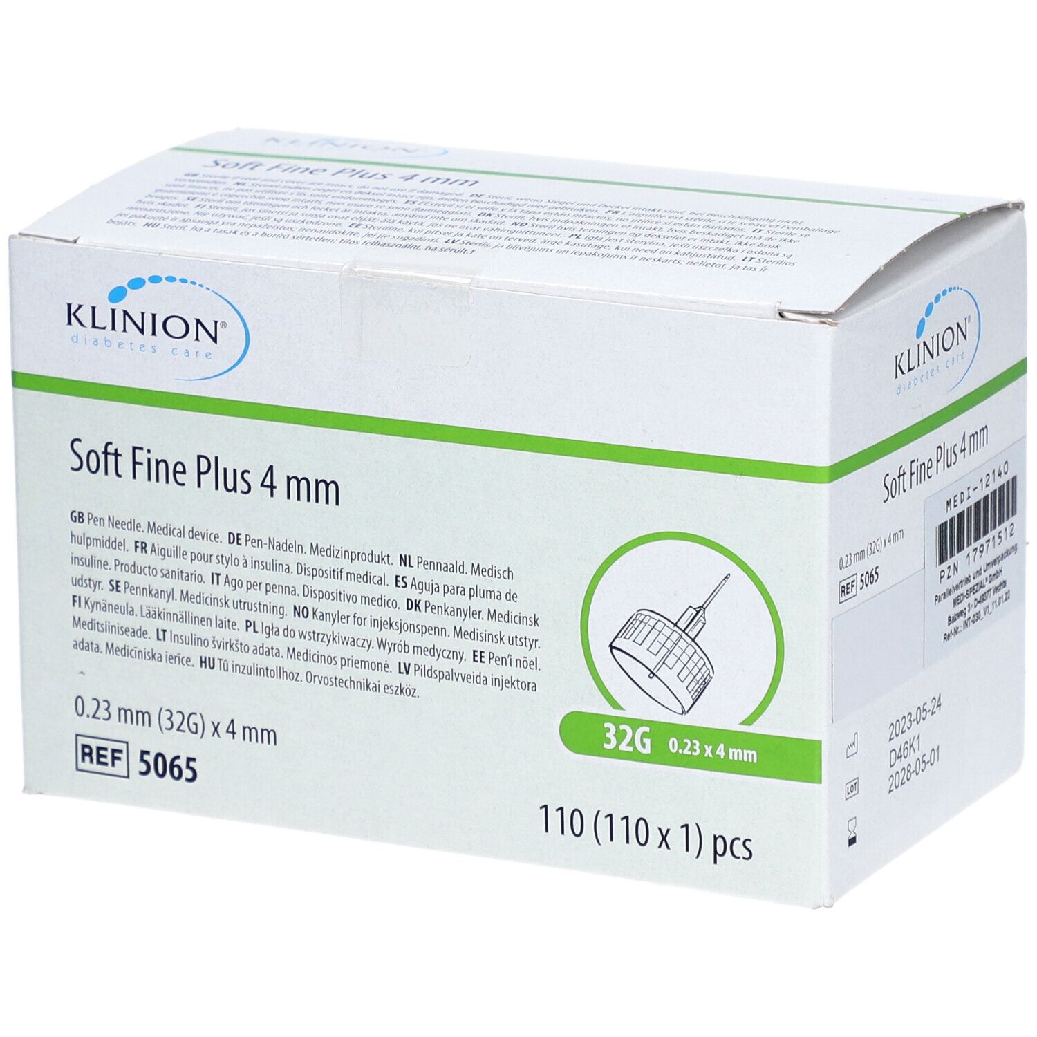 KLINION Soft fine plus Pen-Nadeln 0,23x4 mm 32 G