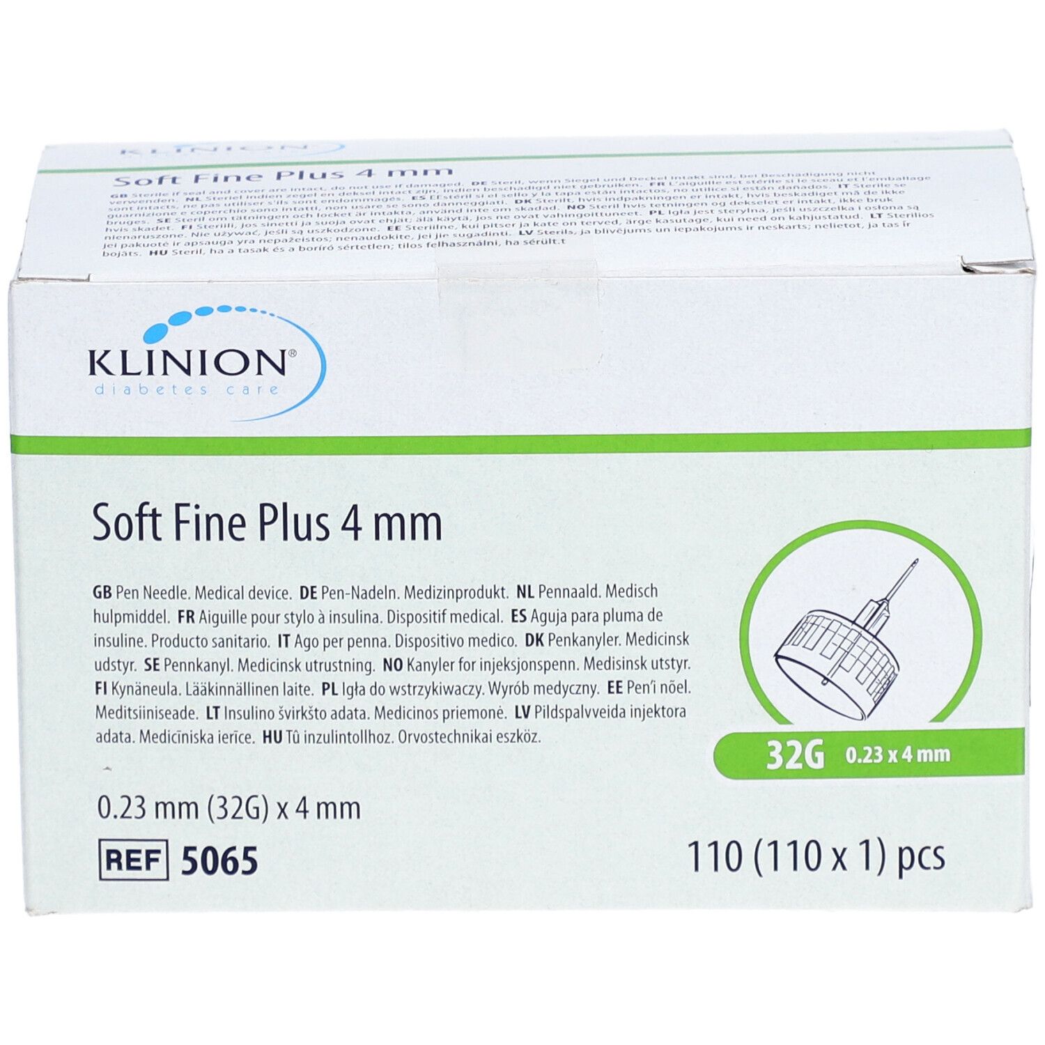 KLINION Soft fine plus Pen-Nadeln 0,23x4 mm 32 G