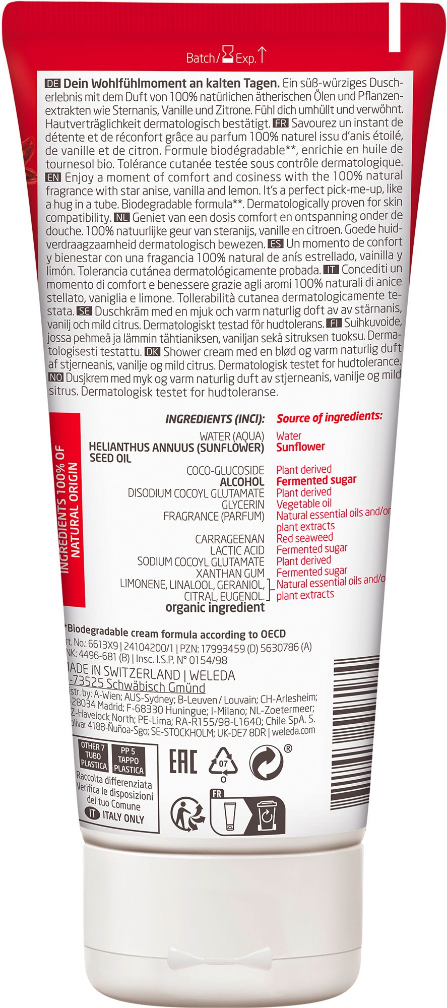Weleda Aroma Shower Comfort Limited Edition