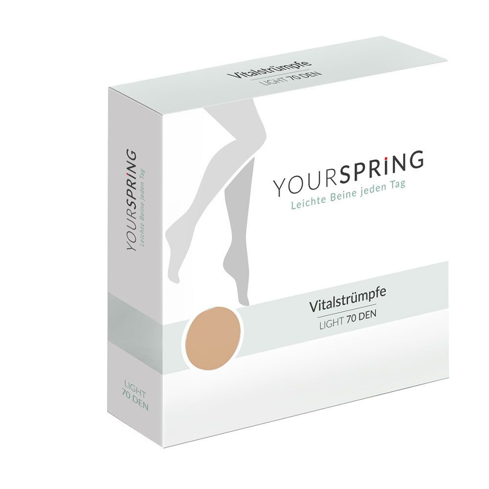 Spring® YOURSPRING LIGHT Vital-Kniestrumpf Gr. 38/39 honig