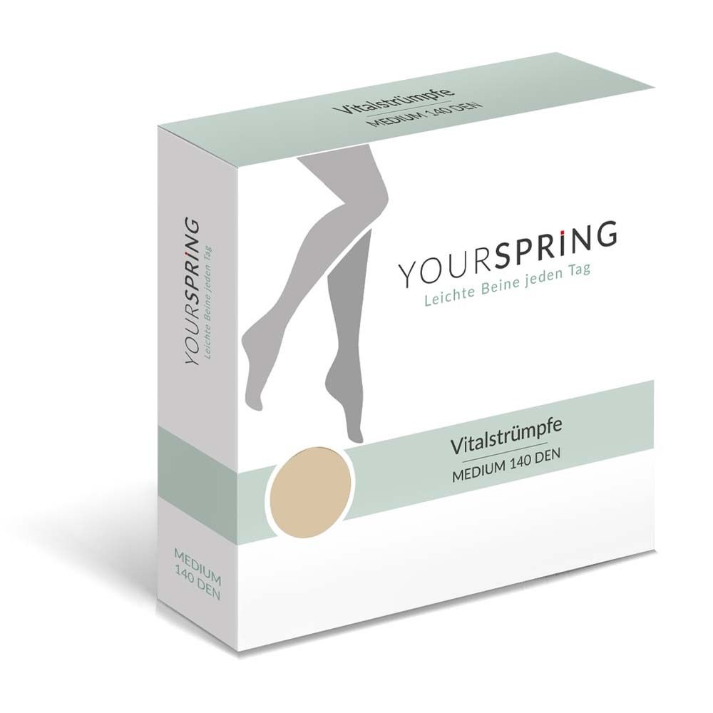YOURSPRING medium transparent 140den AG Gr.2 nuss